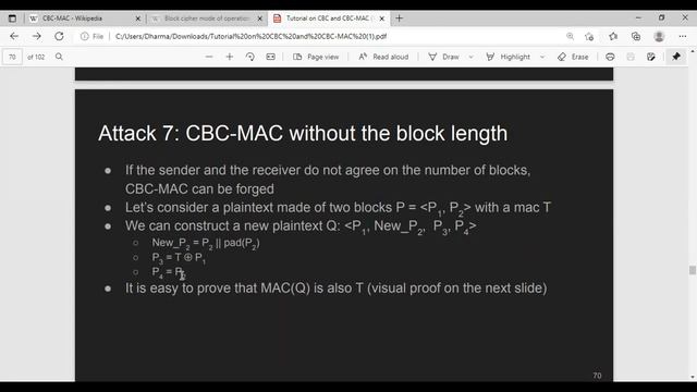 CBC-MAC: Message Extension Attack смотреть онлайн