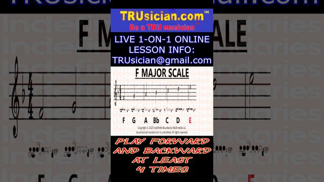 Flute - F Major Scale - 1 Octave - With Audio - Violin Basics™ Series - Videos Daily @TRUsician смотреть онлайн