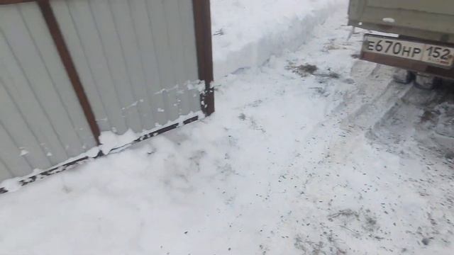 #Часть 2 проверяю газель кпп на ходу. Замело дорогу снегом, пробиваем дорогу на семёрке. смотреть онлайн