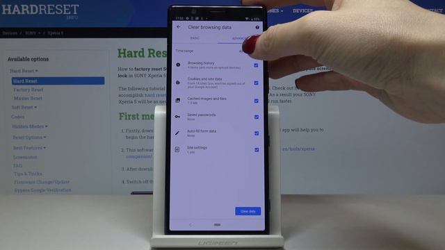 How to Clear Browser Data in SONY Xperia 5 – Reset Browsing History смотреть онлайн