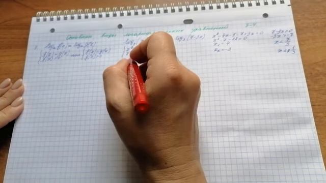 Какие основные виды логарифмических уравнений существуют? Часть 2 смотреть онлайн