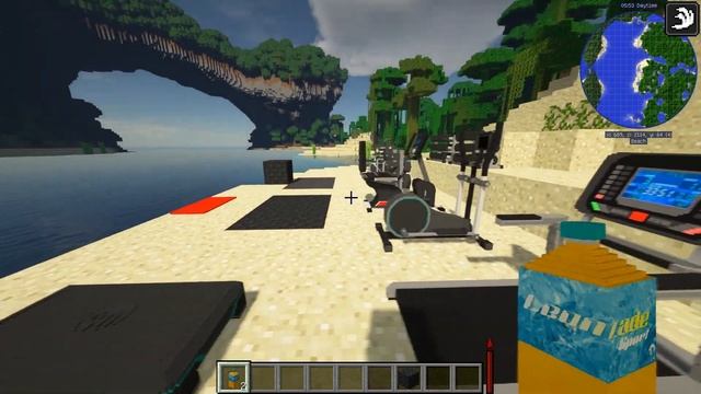 GymCraft - декор тренажерный зал [1.15.2] [1.14.4] [1.12.2] Обзор модов № 117 смотреть онлайн