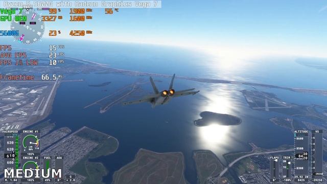 AMD Ryzen 5 5600G RX VEGA 7 - Microsoft Flight Simulator FULL HD Gameplay смотреть онлайн