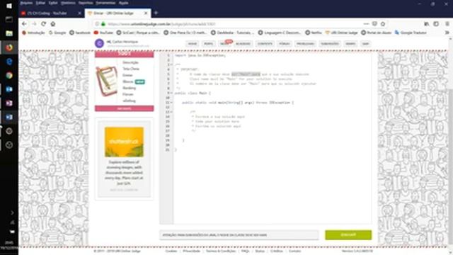 Exercicio 1001 - URI Judge - Em Java смотреть онлайн