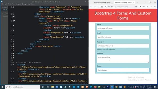 Forms And Custom Forms | Bootstrap Tutorials | Bootstrap 3 4 and Bootstrap 5 смотреть онлайн