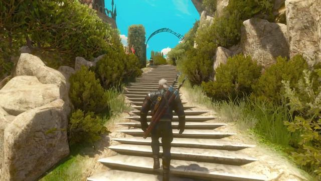 The Witcher 3 ASMR (vinyl crackle) | Reading lore while strolling through Beauclair смотреть онлайн