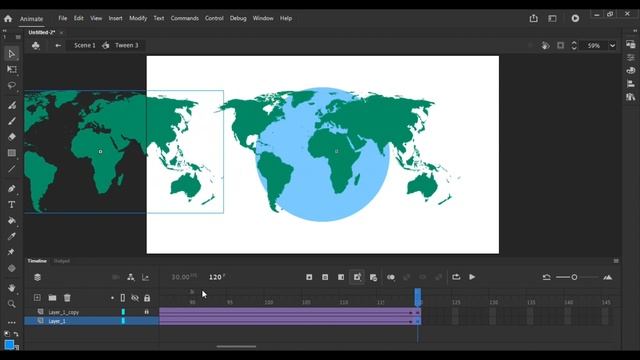 How to animate 3D Rotating earth using Adobe animate cc || Tutorial#2 || Animaniq Ninja смотреть онлайн