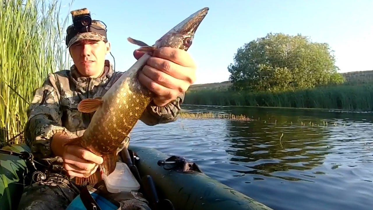 Рыбалка на щуку ранним утром. Ловля щуки в июле с лодки. смотреть онлайн