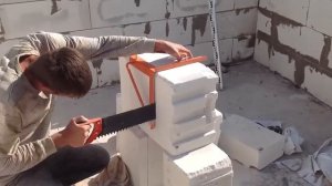 Как распилить пеноблок