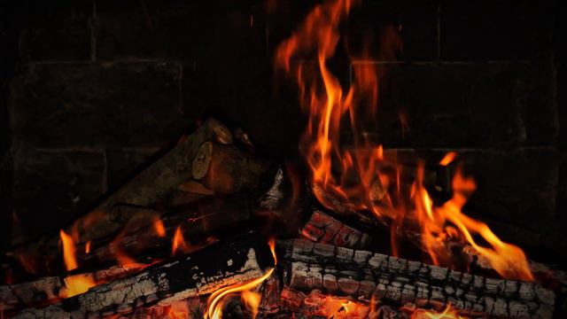 🔥 12 HOUR 4K Ultra HD Fireplace. Cozy Fireplace With The Sound Of Cracking Fire. Burning Fireplace