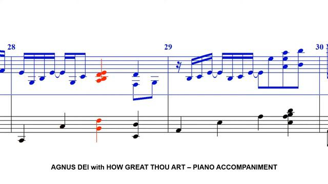 Agnus Dei with How Great Thou Art - PIANO ACCOMPANIMENT смотреть онлайн
