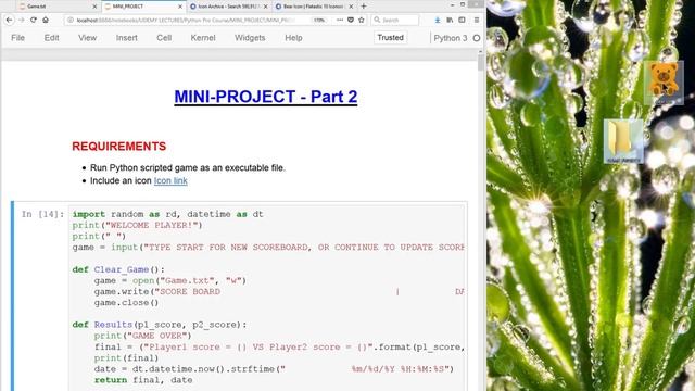 Python Mini Project: Scissors beats paper, Paper rock beats (Game Part 2) смотреть онлайн