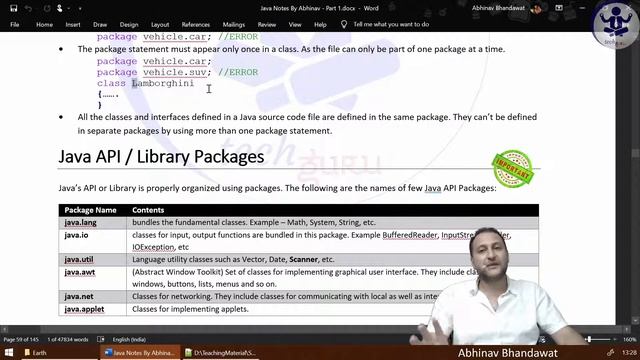 JNP1C6P3 Documentation Comments & Java Packages and Package Statement in short Summary смотреть онлайн