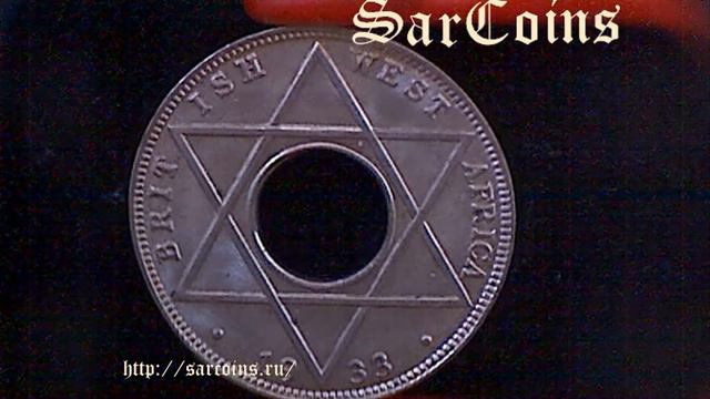 Британская Западная Африка 1/10 пенни 1933 года смотреть онлайн