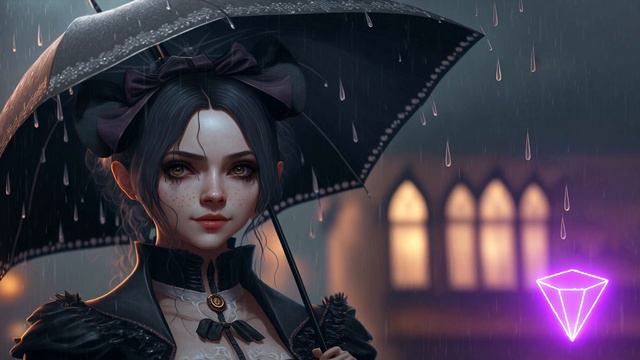Gothic Rain - Cyberpunk Atmospheric Music To Relax And Focus To
