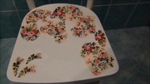 Декупаж стула обычными салфетками. Часть 2.Анонс про тумбочку от дизайнера)