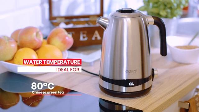 Camry CR 1291 & Adler AD 1295 Stainless Steel 1,7L kettle with LCD display & tem смотреть онлайн