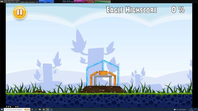 Angry Birds 2009 Speedrun (Poached Eggs Level 4, Part 1, Mighty Eagle) in 00:00:09,233 смотреть онлайн