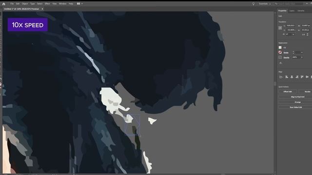 How to convert an image from SVG HD format an easy Adobe illustrator Tool смотреть онлайн