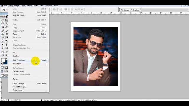 photoshop me 5X7 photo kaise banaye ,5X7 photo size in photoshop смотреть онлайн