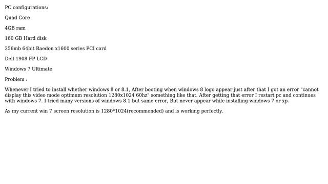 Cannot Display This Video Mode Optimum Resolution 1280x1024 60hz (2 Solutions!!)