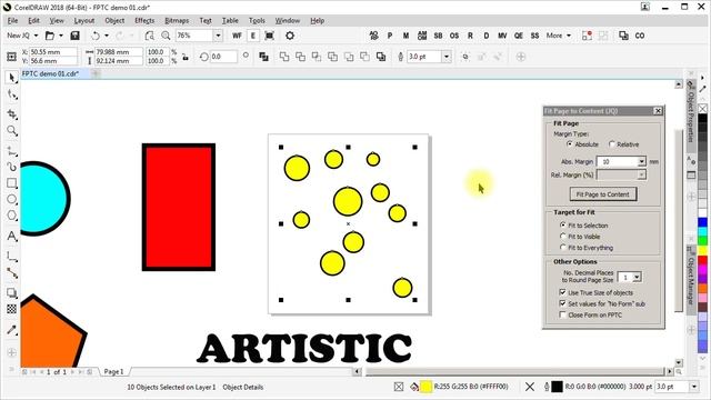 Fit Page to Content - CorelDRAW macro смотреть онлайн