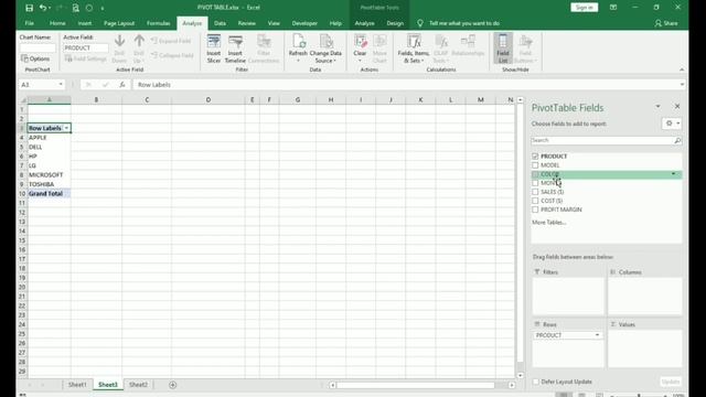 Pivot Table in Excel смотреть онлайн