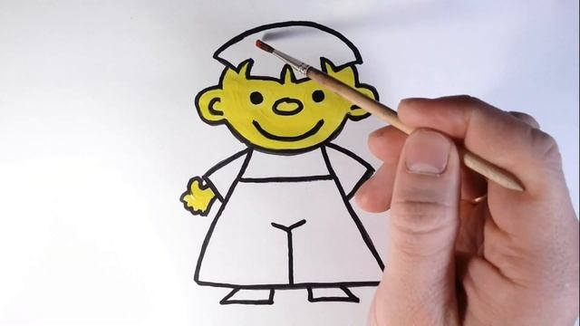 Как нарисовать МАЛЬЧИКА/УЧИМ ЦВЕТА/Рисунок-раскраска МАЛЬЧИК/How to draw a boy смотреть онлайн