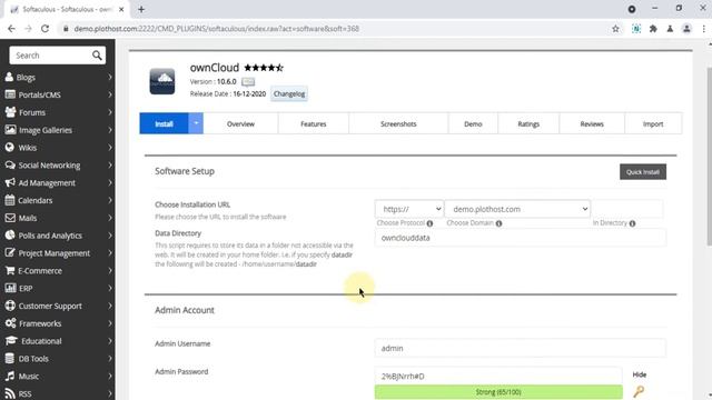 How to install ownCloud using Softaculous in DirectAdmin смотреть онлайн