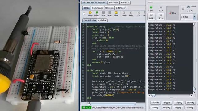 Measuring Temperature using Thermistor and NodeMCU смотреть онлайн