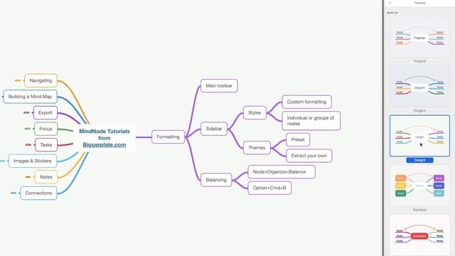 MindNode Tutorial - Formatting смотреть онлайн