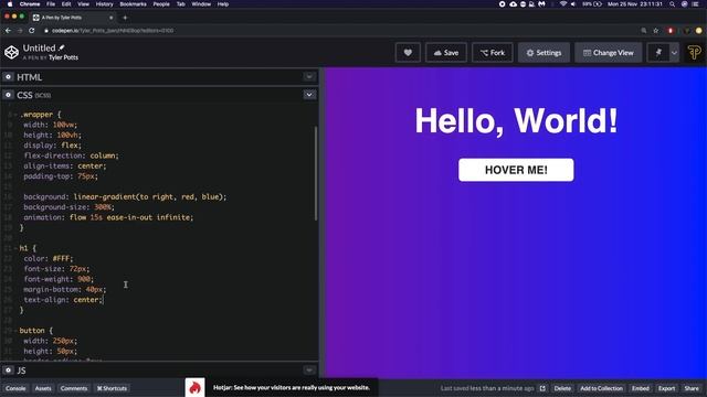 Animated Gradients in PURE CSS смотреть онлайн