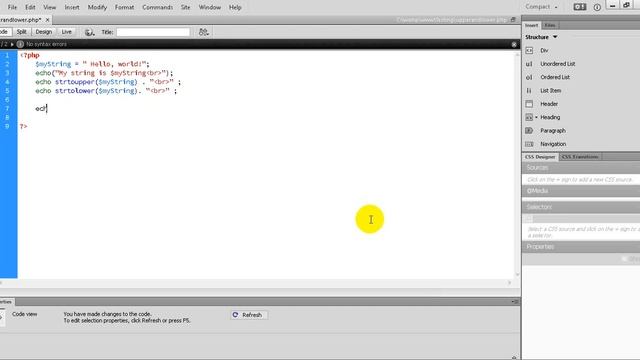 PHP Tutorial 37 How to using strtoupper and strtolower function in PHP Programming смотреть онлайн