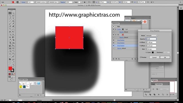 Illustrator CC : Drop shadow styles for vector paths смотреть онлайн