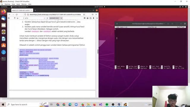 TUTORIAL PYTHON LINUX UBUNTU DI VIRTUALBOX смотреть онлайн