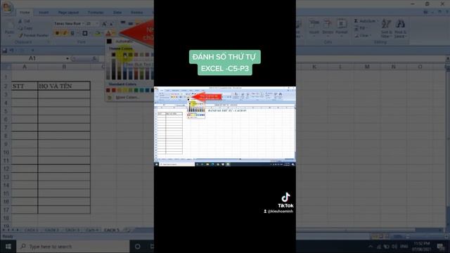 # Đánh số thứ tự Excel _C5_P3 смотреть онлайн