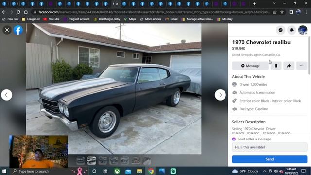 FOR SALE 1970 Chevrolet Chevelle Malibu смотреть онлайн