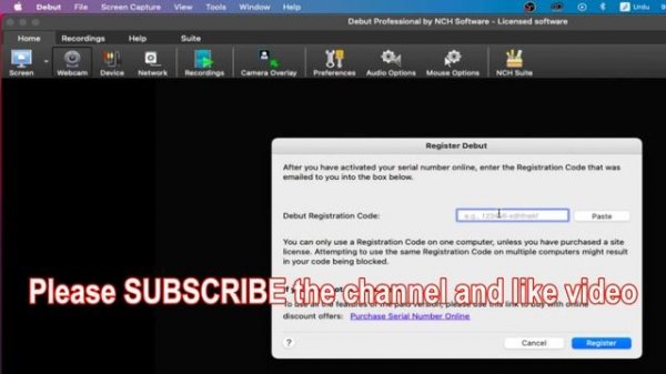 Debut Registration Code || Activate NCH Debut Video Capture Software (100% Free)