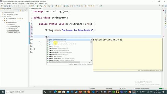 String contains method of String Class in Java смотреть онлайн
