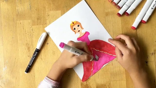 Как нарисовать принцессу. Урок рисования для детей смотреть онлайн