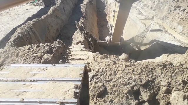 Траншея с откосом !