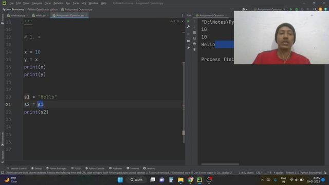 Assignment Operator || Operators in Python || Python for Beginners || Python Full Course смотреть онлайн
