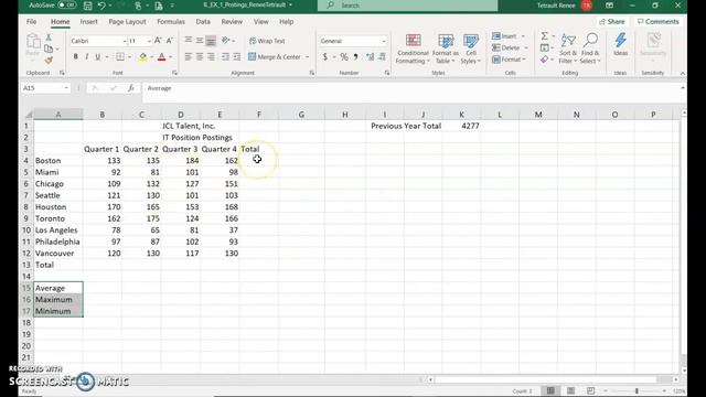 Excel Module 1 Textbook Project Part 1 смотреть онлайн