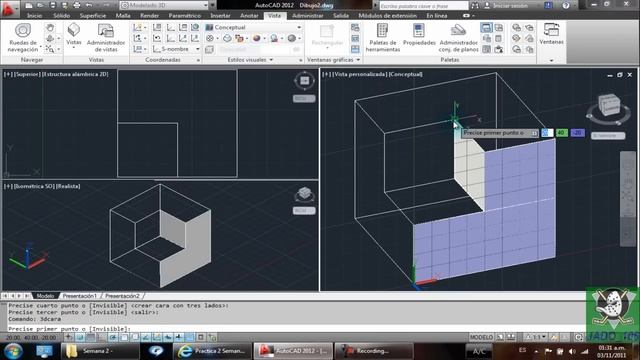 Actividad 2 Semana 2 AutoCAD 3D SENA Virtual смотреть онлайн