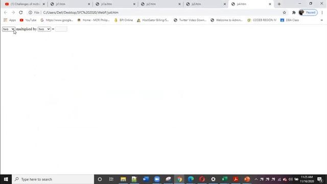 Web Technologies / Web Application : JavaScript смотреть онлайн