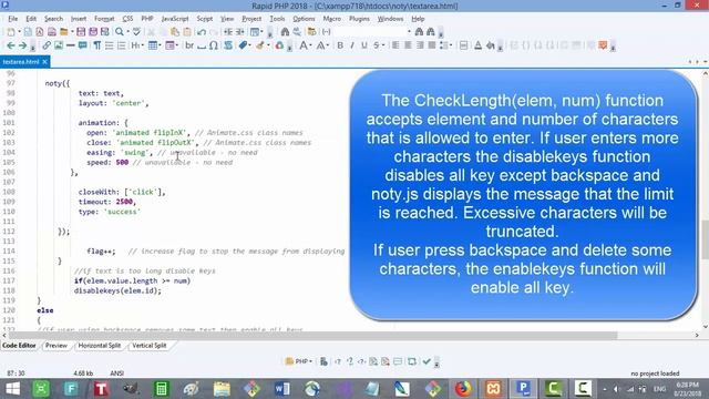 Using JavaScript to validate a text length in a text area HTML element смотреть онлайн