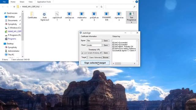 Autoit How to sign executable with digital signature смотреть онлайн