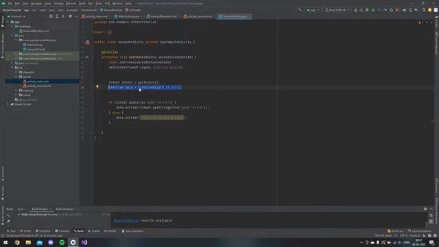 Using Intent in Android Studio + Extra data смотреть онлайн