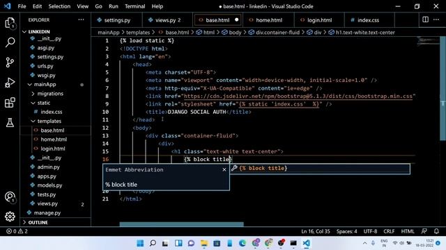 Login And Signup Using LinkedIn and Django Framework | Django Project And Tutorial | Python Code смотреть онлайн