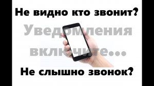 Не видно звонок? Звонок идёт без изображения?